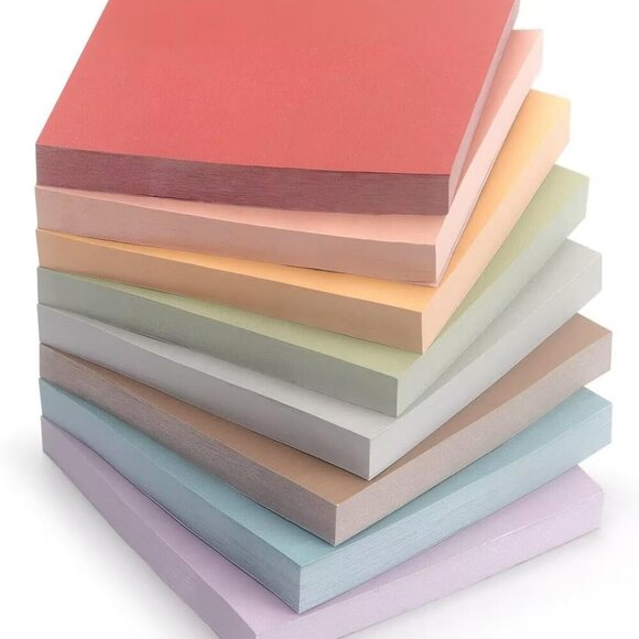 Other - Sticky Notes 8 Vintage Colors 3x3in, Self-Stick Notes Pads with Easy to Post for